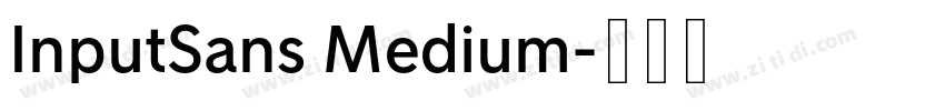 InputSans Medium字体转换